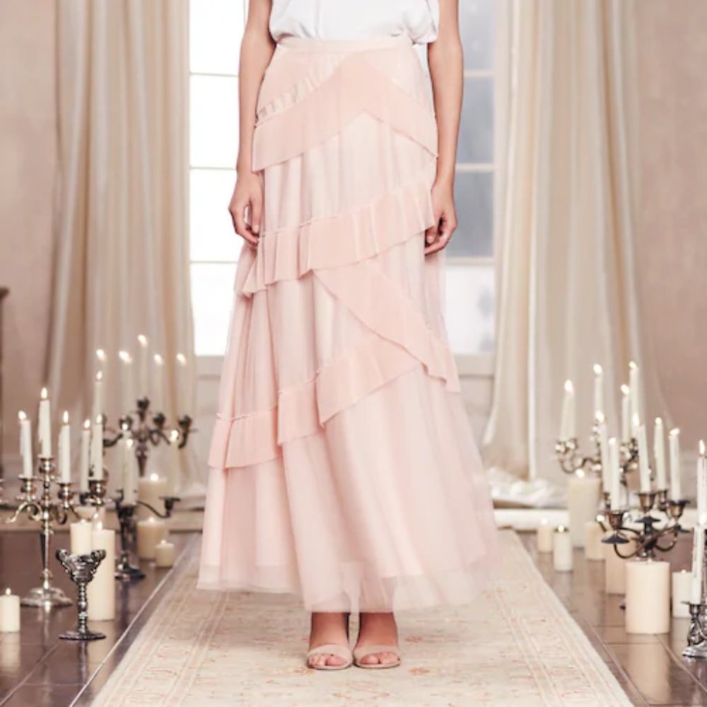Lauren Conrad runway collection maxi pink skirt